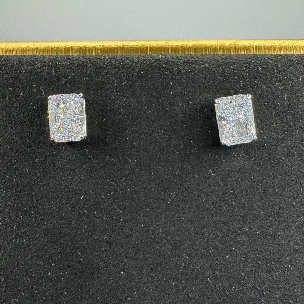 1.5ct Radiant Studs - Picture 8 of 14